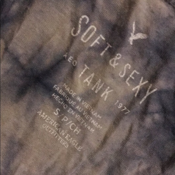 Tye dye print long tank top - Picture 3 of 3